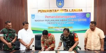 Pemko Langsa dan Kodim 0104 Aceh Timur Tandatangani NPHD Pilkada