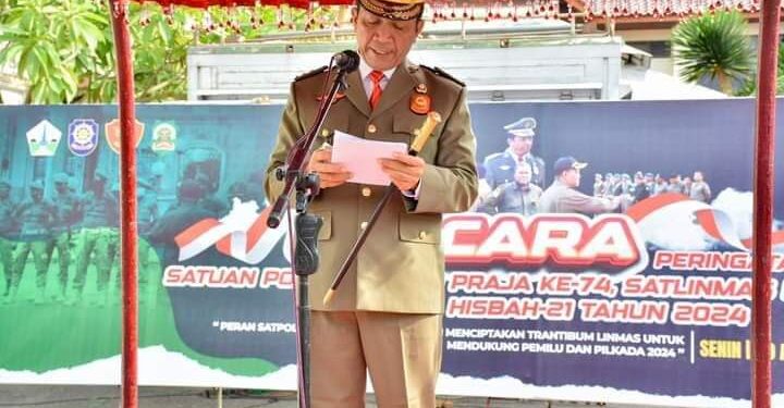 Pemkab Bireuen Gelar Upacara HUT Satpol PP Dan Satlinmas