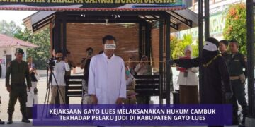 Menjadi Penyedia Judi Online, AP Warga Penggalangan Di Cambuk 17 Kali