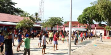 Jaga Imunitas Tubuh, Rutan Sigli Gelar Senam Sehat Rutin Untuk Warga Binaan