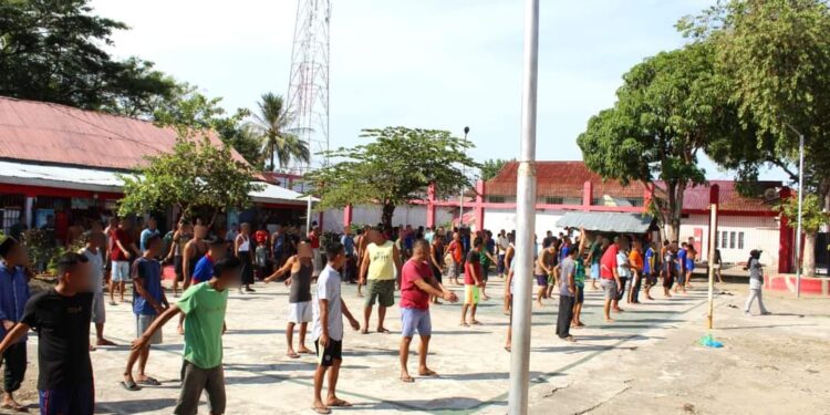 Jaga Imunitas Tubuh, Rutan Sigli Gelar Senam Sehat Rutin Untuk Warga Binaan