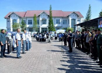 Pj. Bupati Drs. Haili Yoga, M.Si Lepas Keberangkatan 4 Paskibraka Bener Meriah Ke Provinsi