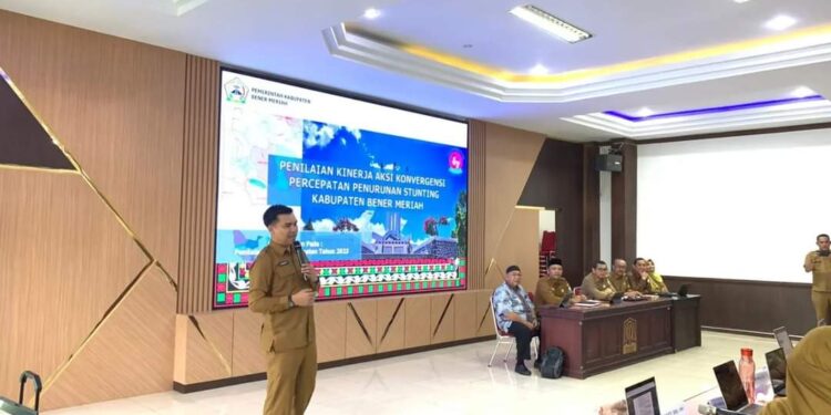 Ketua TPPS Bener Meriah Khairmansyah Paparkan Hasil Kinerja 8 Aksi Konvergensi Stunting