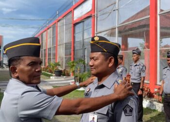 Penyerahan SK Dan Penyematan Tanda Pangkat Pegawai Rutan Bener Meriah
