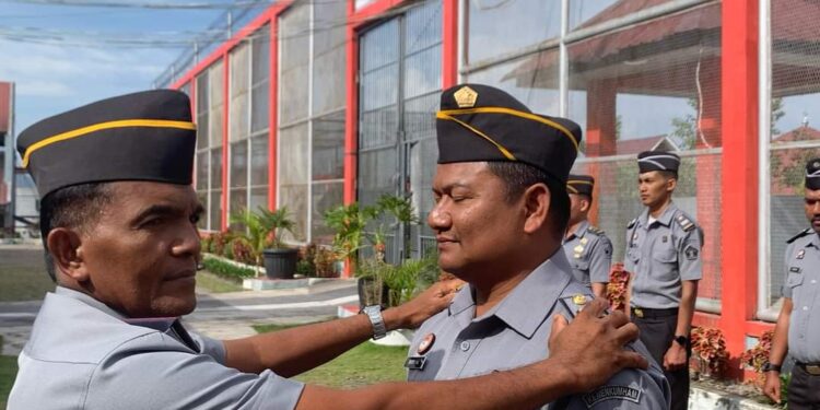 Penyerahan SK Dan Penyematan Tanda Pangkat Pegawai Rutan Bener Meriah