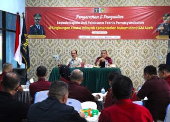 Rutan Sigli Hadiri Penguatan Kakanwil Kemenkumham Aceh