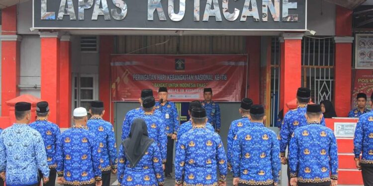 Lapas Kutacane Gelar Upacara Peringatan Hari Kebangkitan Nasional Ke- 116 Tahun 2024