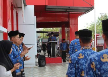 Maknai Hari Kebangkitan Nasional Ke 116, Rutan Sigli Gelar Upacara Bendera 