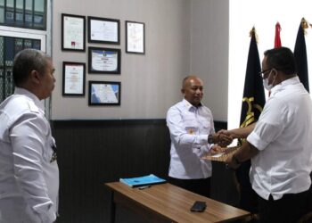 Serah Terima Jabatan Karutan Sigli, A.Halim Faisal Digantikan Plt. Kepala Rutan Zulkarnaen.