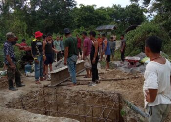 Peta Aceh Tengah Bersama Ormas Dan Masyarakat Bangun Jembatan Menuju Makam Raja Linge