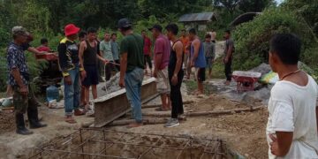 Peta Aceh Tengah Bersama Ormas Dan Masyarakat Bangun Jembatan Menuju Makam Raja Linge