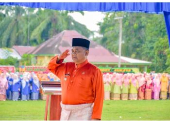 Memperingati Hari Pendidikan Nasional Di Pimpin Langsung PJ Bupati Aceh Tamiang Drs Asra Di Lapangan Kejuruan Muda