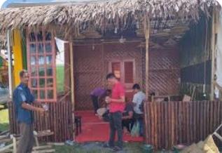 Jelang Gelar TTG ke-25, Stand Aceh Besar Rampung Dibangun Di Suka Makmue