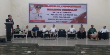 Pelantikan Dan Pembinaan Ketua RT Dan RW Se-Kecamatan Ilir Timur II Kota Palembang
