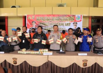 Kasus Narkoba 23 Kilo Gram Sudah Masuk Tahap II Polres Banyuasin