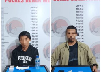 Satresnarkoba Polres Bener Meriah Mengamankan Dua Orang Timang Gajah Penyalahgunaan Sabu