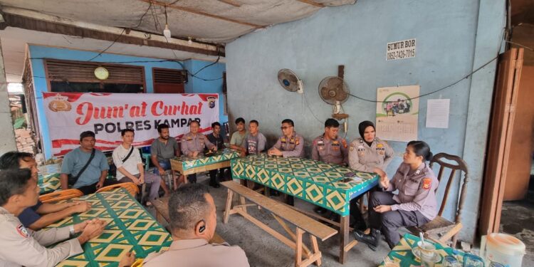 Jumat Curhat, Polres Kampar Langsung Menyapa Dan Mendengarkan Keluhan Masyarakat 