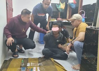 Polsek Perhentian Raja Obok-obok Rumah Pengedar Narkoba Di Kampung Pinang