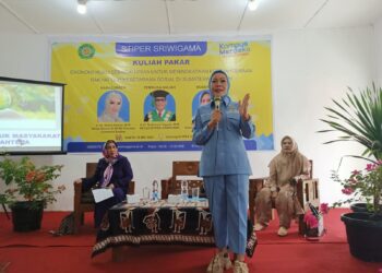 Balon Gubernur Sumsel Ir. Hj Holda M.Si Hadir Di Stiper Sriwigama Dalam Rangka Kuliah Pakar