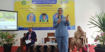 Balon Gubernur Sumsel Ir. Hj Holda M.Si Hadir Di Stiper Sriwigama Dalam Rangka Kuliah Pakar