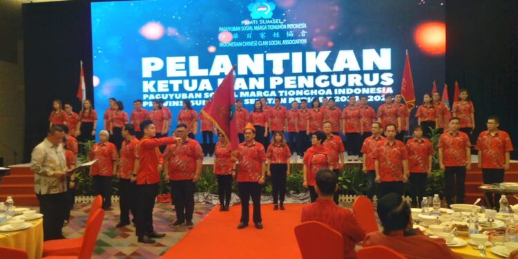 Pelantikan Ketua Paguyuban Sosial Marga Tionghoa Indonesia ( PSMTI) Sumsel