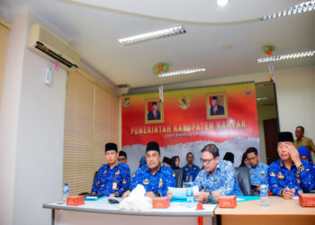 Zoom Meeting Bersama Kemendagri, Pemda Kampar Selalu Berupaya Menekan Angka Inflasi