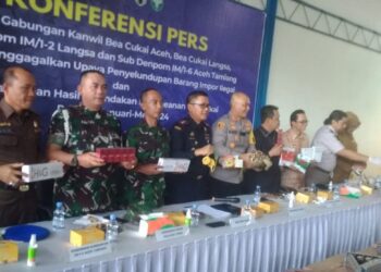 Gabungan Bea Cukai Langsa Berhasil Gagalkan 9 Unit Kendaraan Bermotor Roda Dua