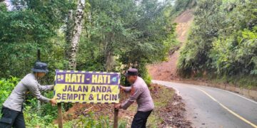 Patroli Daerah Rawan Bencana Dan Kecelakaan, Kapolsek Linge Himbau Pengguna Jalan Hati Hati