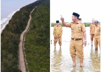 Unjuk Rasa Puluhan PNS Di Jalan Desa Kilangan-Kayu Menang, Pj Bupati Azmi Berikan Penjelasan