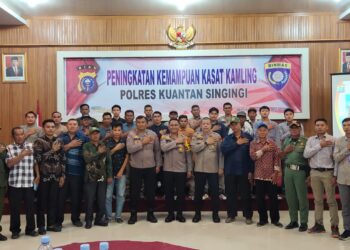 Sat Binmas Polres Kuansing Gelar Pelatihan Peningkatan Kemampuan Kasat Kamling