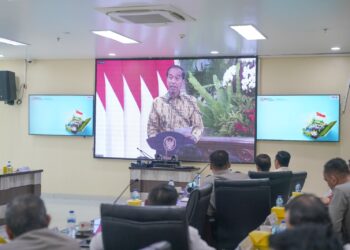 Kapolda Irjen Pol A.Rachmad Wibowo, SIK Bersama PJU Polda Sumsel Mengikuti Rakornas Pengawasan Intern BPKP RI Tahun 2024