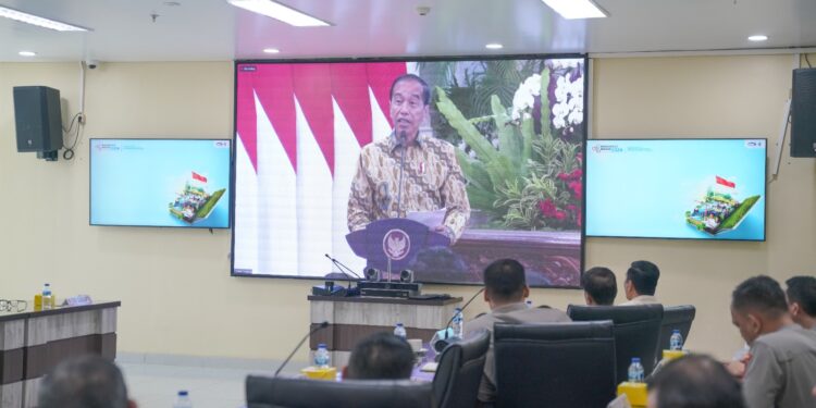 Kapolda Irjen Pol A.Rachmad Wibowo, SIK Bersama PJU Polda Sumsel Mengikuti Rakornas Pengawasan Intern BPKP RI Tahun 2024