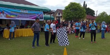 Ratusan Masyarakat Antusias Menyaksikan Kejuaraan Atletik Antar Pelajar Di Lapangan Gosong Telaga