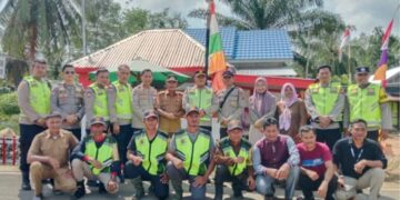 Kasat Binmas Polres Banyuasin Memimpin Pengecekan Dan Penilaian Pos Kamling