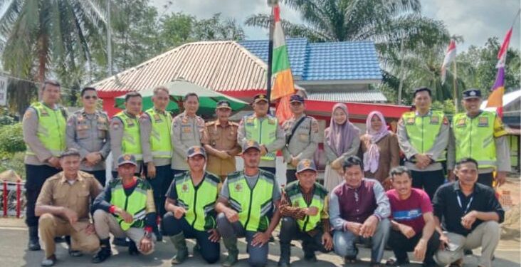 Kasat Binmas Polres Banyuasin Memimpin Pengecekan Dan Penilaian Pos Kamling