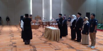 Pj Walikota  Ratu Dewa Menghadiri Pelantikan Anggota PPS Kota Palembang