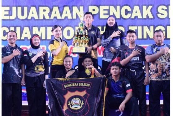 Polwan Samapta Polres Banyuasin Juara 2 Kejuaraan Pencak Silat Championship Tingkat Nasional