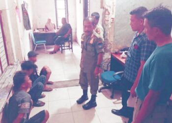Satpol PP Langsa Gagalkan Aksi Nyabu Tiga Anak Punk