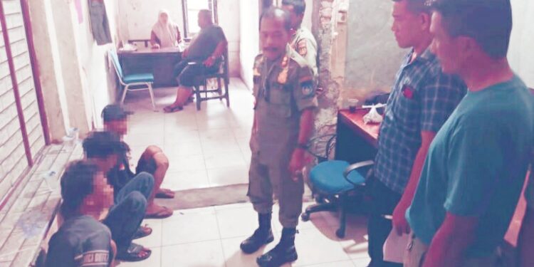 Satpol PP Langsa Gagalkan Aksi Nyabu Tiga Anak Punk