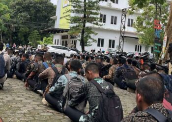 Casis Bintara Polri Polda Aceh Mengikuti Briefing Sebelum Masuk Lokal Tes Akademik