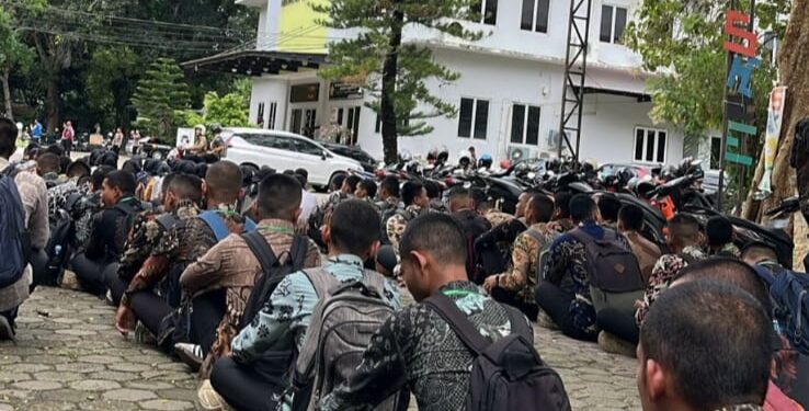 Casis Bintara Polri Polda Aceh Mengikuti Briefing Sebelum Masuk Lokal Tes Akademik