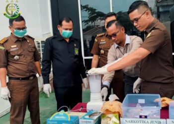 Agenda Rutin, Kejaksaan Negeri Lhokseumawe Musnahkan Barang Bukti