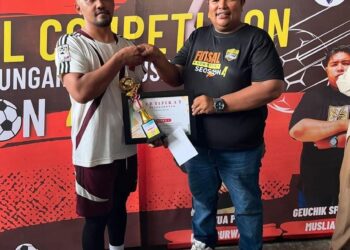 Geuchik Musliadi Sukses Selenggarakan Pertandingan Futsal Kompetisi Season 4 Gampong Sungai Pauh Pusaka