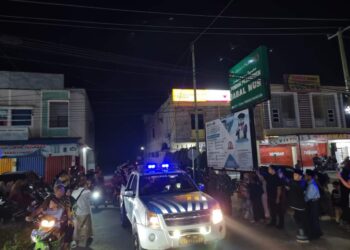 Giat Patroli Pengamanan Takbir Keliling Perayaan Hari Raya Idul Adha 1445 Η Oleh Polsek Kandis