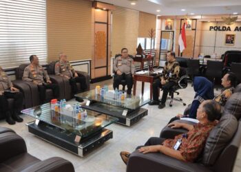 Kapolda Aceh Achmad Kartiko Terima Pejabat TVRI Aceh Dalam Rangka Audiensi