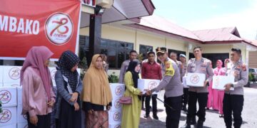 Serentak Se- Indonesia, Polres Bener Meriah Gelar Bakti Sosial dan Bantuan Sosial HUT Bhayangkara Ke – 78