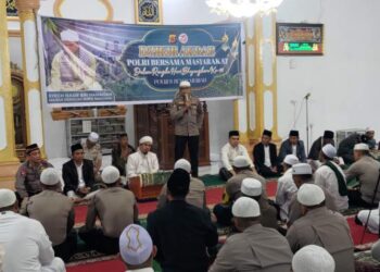 Polres Bener Meriah Gelar Dzikir Akbar Bersama Masyarakat Menyambut HUT Bhayangkara Ke- 78