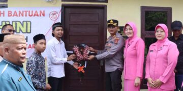 Kapolres Bener Meriah Meresmikan Rumah Bantuan Layak Huni Menyambut Hari Bhayangkara Ke- 78