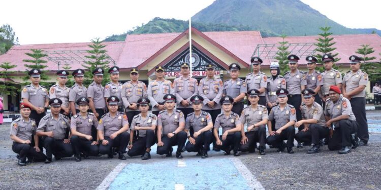 Upacara Korp Raport, 25 Personel Bintara Polres Bener Meriah Naik Pangkat