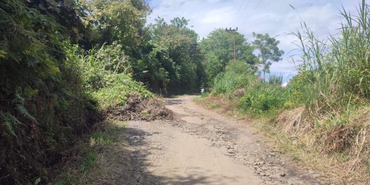 Sangat Memperihatinkan, Jalan Utama Kampung Kute Gelime – Bah Ketol Rusak Parah